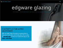 Tablet Screenshot of edgwareglazing.com